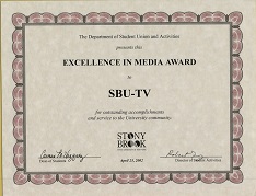 2002 Excellence In Media Award